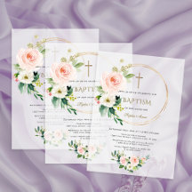 Luxus-Rosé-Blush-Blumen-Gold-Kreuz-Taufe