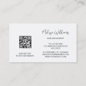 Luxus Rose Gold Blume Visitenkarte (Rückseite)