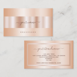 Luxus Rose Gold Effekt Beruflich und modern Visitenkarte
