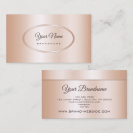Luxus Rose Gold Effekt Beruflich und trendy Visitenkarte
