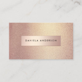 Luxus Rose Gold Textures Chic Business Card Visitenkarte