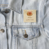Luxus Rose Gold Viktorianisch Damask Button (Beispiel)