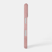 Luxus-Roségold-Monogramm iPhone 16 Hülle (Rechte Seite)