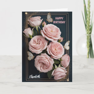 Luxus-Rosen-Geburtstag  Karte