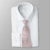 Luxus-Rosenmuster-Wrap-Papier Krawatte (Gebunden)