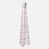 Luxus-Rosenmuster-Wrap-Papier Krawatte (Vorderseite)