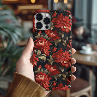 Luxus-Rot-Blumen-Pfingstrose-Geschenk für Freundin iPhone 16 Pro Hülle