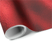 Luxus-Rot-Faux-Folie Geschenkpapier (Rolleneckpunkt)