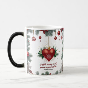 Luxus-Rot-Herz-Weihnachts-Farbenwandel-Tasse  Verwandlungstasse