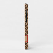 Luxus Rot mit Leopardenmuster iPhone-Hülle Case-Mate iPhone Hülle (Hinten/Links)