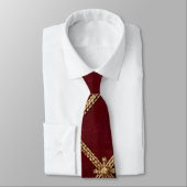 Luxus-Rot-Rotvelour-Diamantgitter-Muster Krawatte (Gebunden)