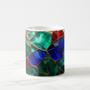 Luxus Royal Bleiglas & Gold Mosaik Tasse