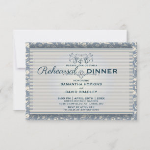 Luxus Royal Vintag Probe Dinner Card Einladung