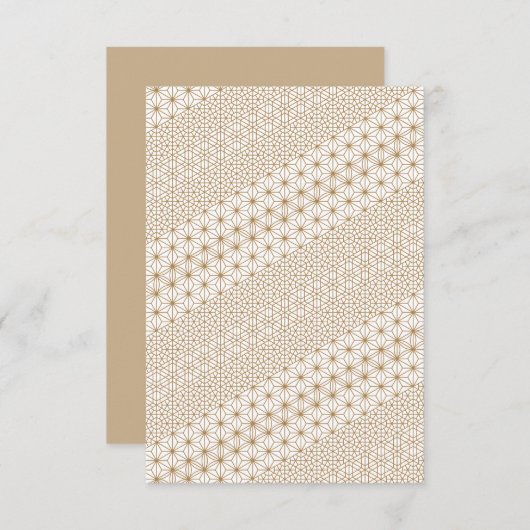 Luxus RSVP Karte (Vorne/Hinten)