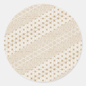 Luxus Runder Aufkleber (Vorderseite)