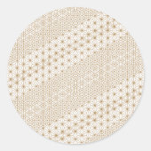 Luxus Runder Aufkleber (Vorderseite)