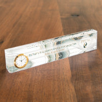 Luxus-Sage-Gold-Marmor-Plus-Uhr Maklerbüro