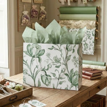 Luxus-Sage-Toile-Gartenstyling mit Erbe
