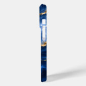 Luxus-Saphir-Marmor-Achat Case-Mate iPhone Hülle (Rückseite / Links)