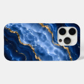 Luxus-Saphir-Marmor-Achat Case-Mate iPhone Hülle (Rückseite (Horizontal))