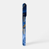 Luxus-Saphir-Marmor-Achat iPhone Hülle (Rechte Seite)