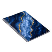 Luxus-Saphir-Marmor-Achat Notizblock (Rechte Seite)