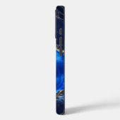 Luxus-Saphir-Marmor-Fluss Case-Mate iPhone Hülle (Rückseite / Links)