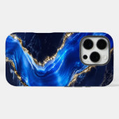 Luxus-Saphir-Marmor-Fluss Case-Mate iPhone Hülle (Rückseite (Horizontal))