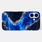 Luxus-Saphir-Marmor-Fluss Case-Mate iPhone Hülle (Rückseite (Horizontal))
