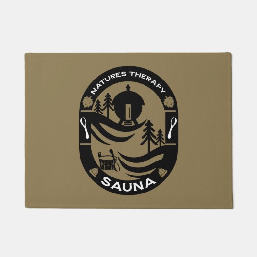 Luxus Sauna Geschenk Fußmatte (Vorderseite)