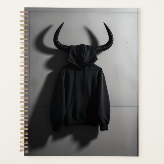 Luxus-Schatten-Hoodie – Halloween-Edition Planer (Vorderseite)