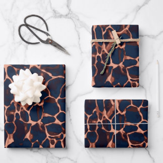 Luxus-Schildpatt Geschenkpapier Set