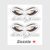 Luxus-Schminkbraun Aufkleber (Blatt)