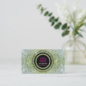 Luxus-Schmuck im Green Diamonds Muster Visitenkarte (Stehend Vorderseite)
