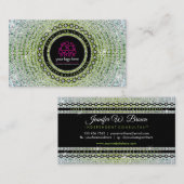 Luxus-Schmuck im Green Diamonds Muster Visitenkarte (Vorne/Hinten)