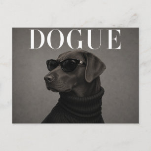 Luxus-Schokoladen-Labrador Postkarte
