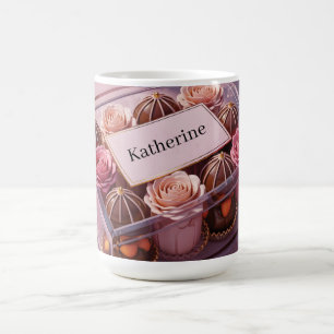 Luxus-Schokoladengeschenkbox mit individuellem Nam Kaffeetasse