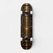 Luxus Schwarz & Gold 3D 2027 Skateboard (Vorderseite)