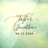 Luxus Schwarz & Gold Minimal Klasse Maßgeschneider Fensteraufkleber (Blatt 3)