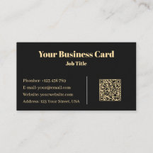 Luxus Schwarz & Gold Minimalistisches Professionel