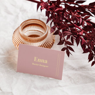 Luxus Schwarz & Gold Minimalistisches Professionel Visitenkarte