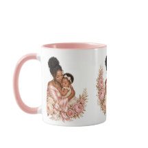 Luxus-Schwarz-Mutter-und-Kind-Muttertagsgeschenk-T
