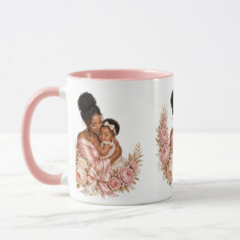 Luxus-Schwarz-Mutter-und-Kind-Muttertagsgeschenk-T Tasse