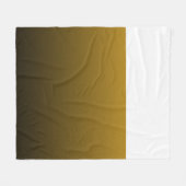Luxus Schwarz und Gold Gradient Fleece Blanket (Vorderseite (Horizontal))