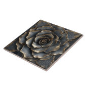 Luxus Schwarz und Gold Rose Fliese (Seite)