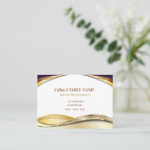 Luxus-Schwarzer-Dornkarten Visitenkarte (Stehend Vorderseite)