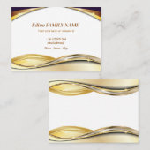 Luxus-Schwarzer-Dornkarten Visitenkarte (Vorne/Hinten)