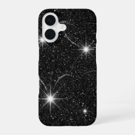 Luxus-Schwarzer-Nachthimmel-Sternenglanz-iPhone-16 iPhone 16 Hülle