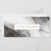 Luxus-Schwarzes-Gold-Marmor-QR-Code-Geschenkgutsch (Vorderseite)