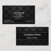 Luxus-Schwarzes Visitenkarte (Vorne/Hinten)